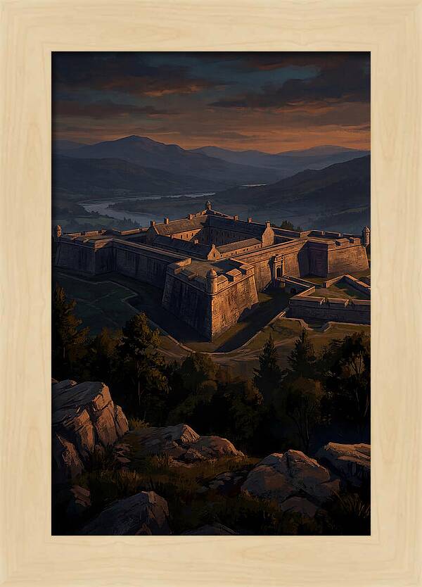 Crowning Fortress At Dusk