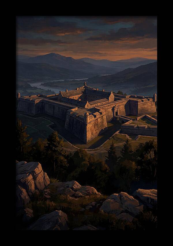 Crowning Fortress At Dusk
