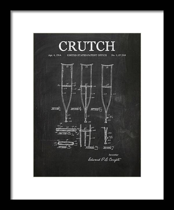 Crutch Chalkboard Patent Us1157314a