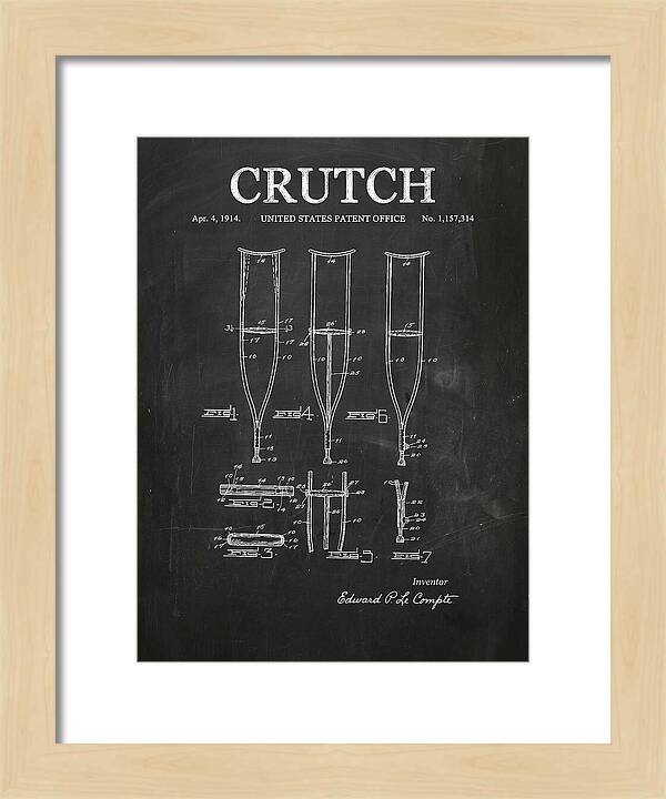 Crutch Chalkboard Patent Us1157314a