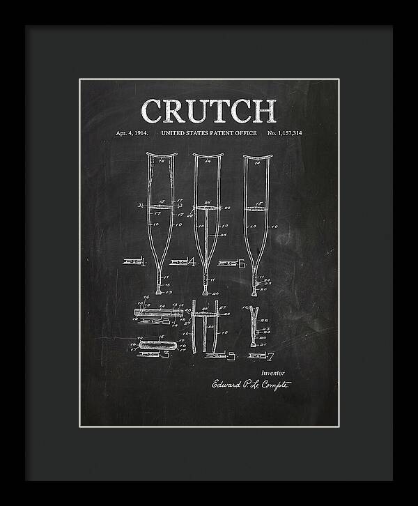Crutch Chalkboard Patent Us1157314a