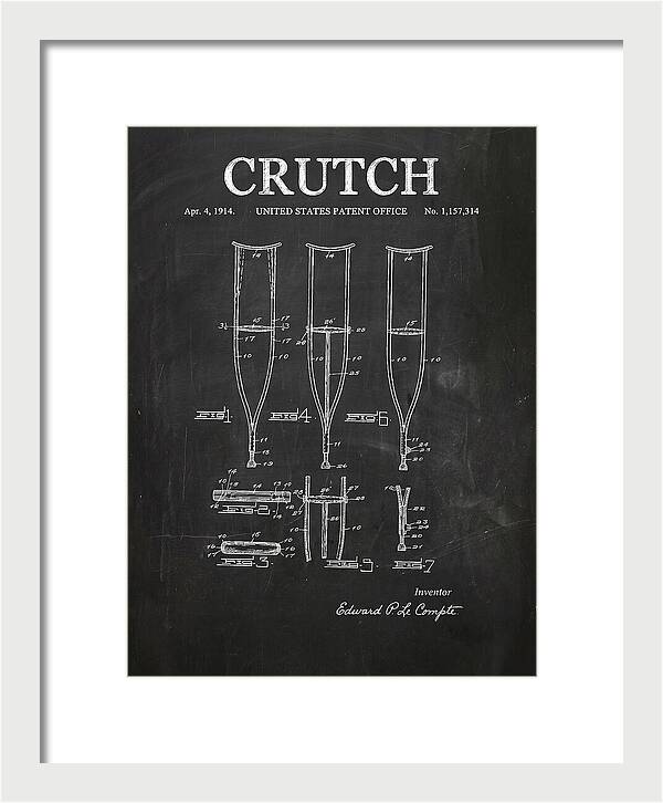 Crutch Chalkboard Patent Us1157314a