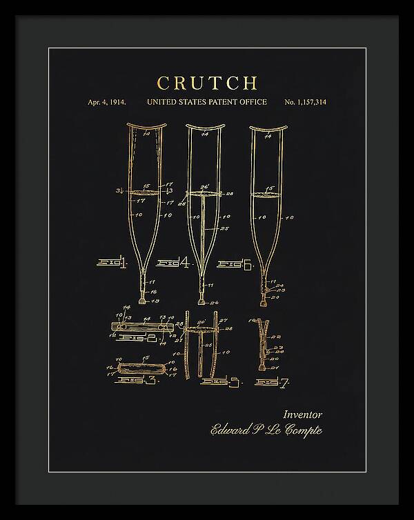 Crutch Gold Patent Us1157314a