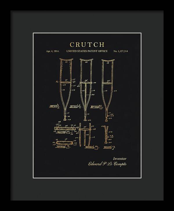 Crutch Gold Patent Us1157314a