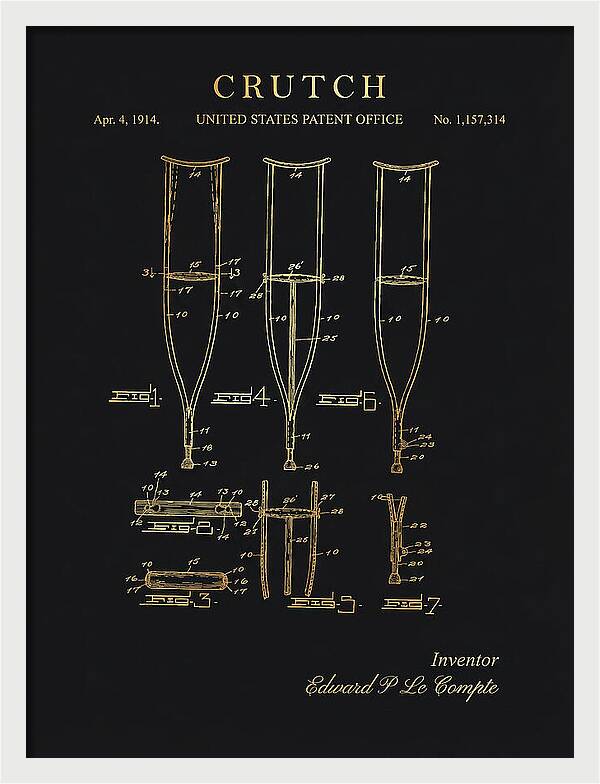 Crutch Gold Patent Us1157314a