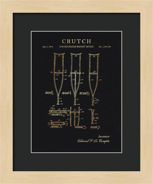 Crutch Gold Patent Us1157314a