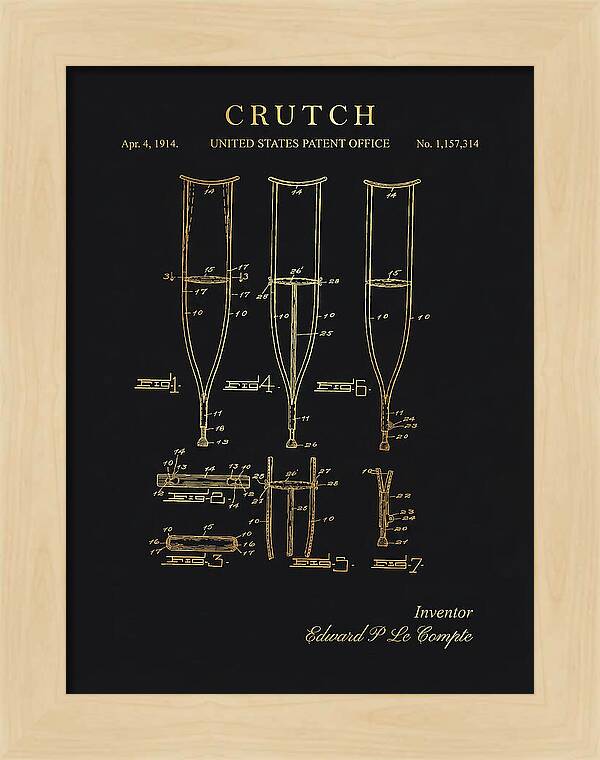 Crutch Gold Patent Us1157314a