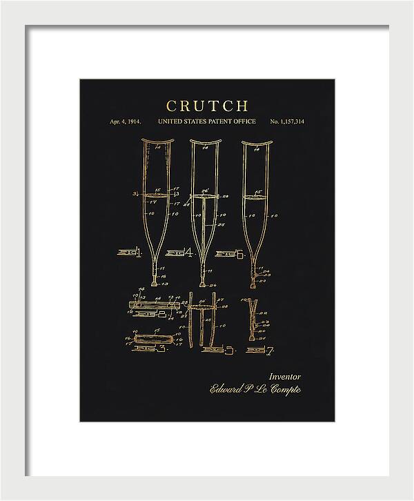 Crutch Gold Patent Us1157314a