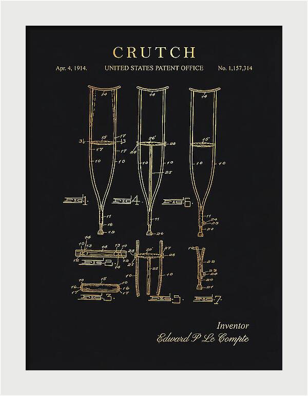 Crutch Gold Patent Us1157314a