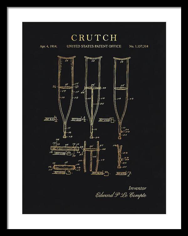 Crutch Gold Patent Us1157314a