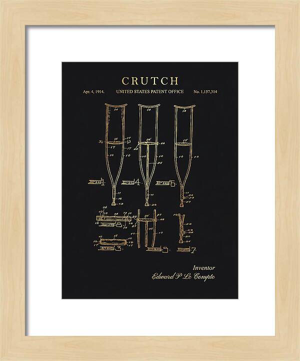 Crutch Gold Patent Us1157314a