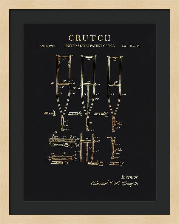 Crutch Gold Patent Us1157314a