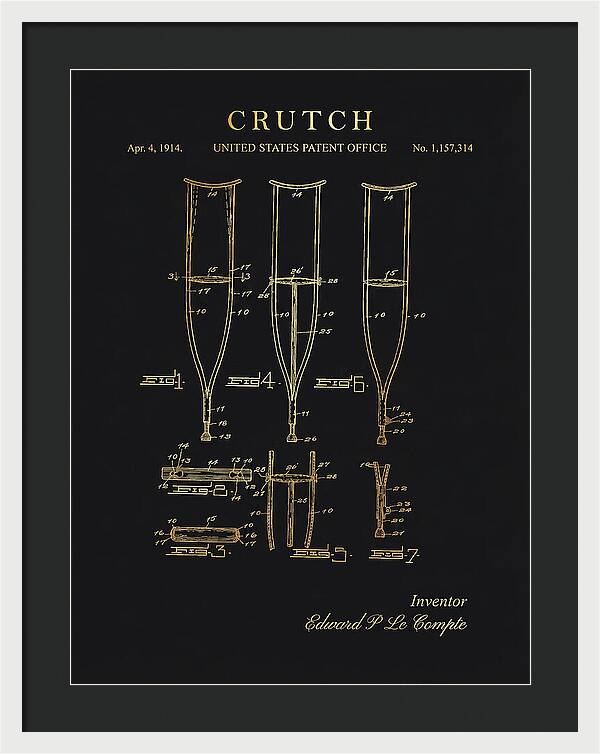 Crutch Gold Patent Us1157314a