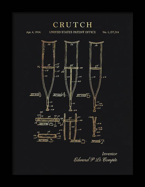 Crutch Gold Patent Us1157314a