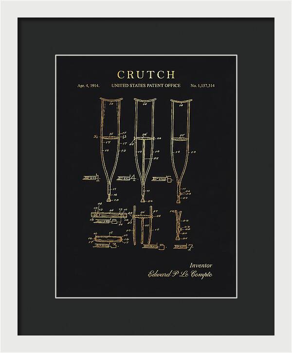 Crutch Gold Patent Us1157314a