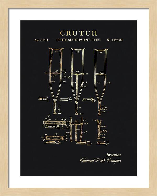Crutch Gold Patent Us1157314a