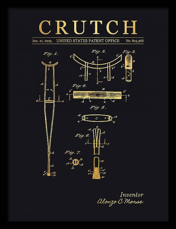 Crutch Gold Patent Us815368a