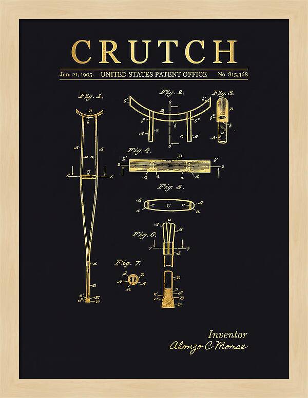 Crutch Gold Patent Us815368a