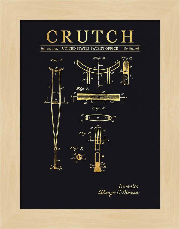 Crutch Gold Patent Us815368a