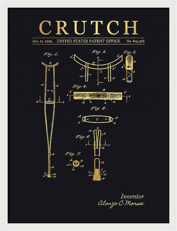 Crutch Gold Patent Us815368a