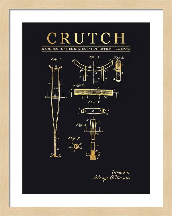 Crutch Gold Patent Us815368a