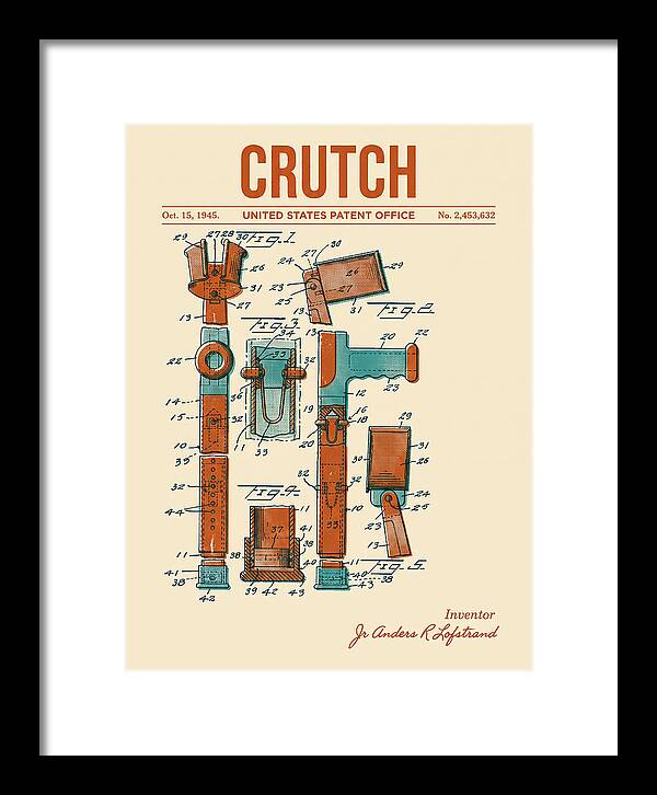 Crutch Retro Patent Us2453632a