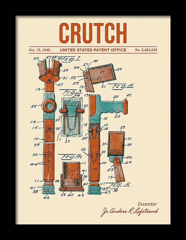 Crutch Retro Patent Us2453632a