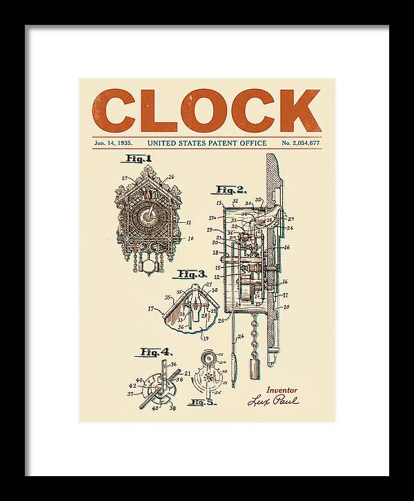 Cuckoo Clock Retro Patent Us2054677a