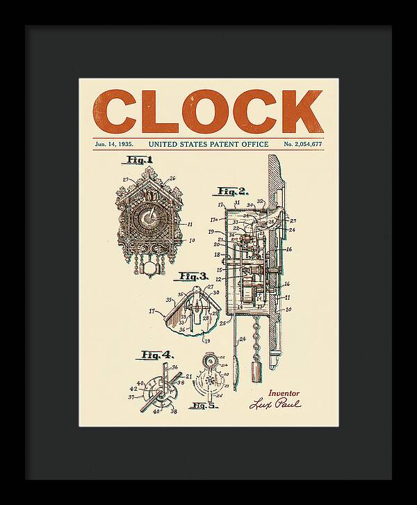 Cuckoo Clock Retro Patent Us2054677a