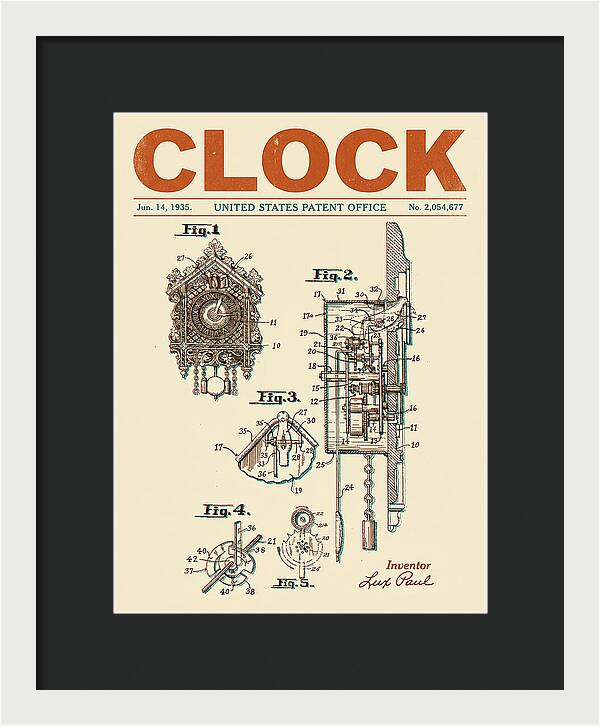 Cuckoo Clock Retro Patent Us2054677a