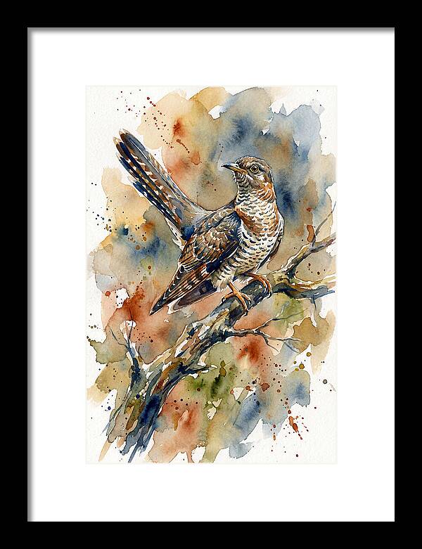 Cuckoo Perched On A Branch