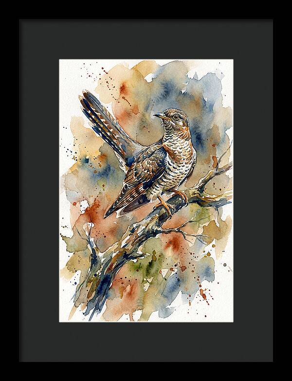 Cuckoo Perched On A Branch