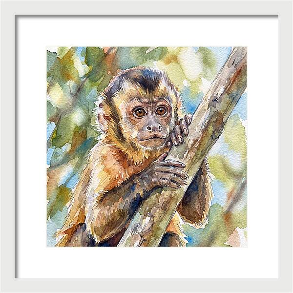 Curious Monkey In Nature