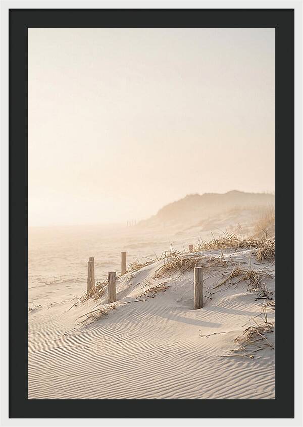 Curonian Spit Dunes At Golden Hour