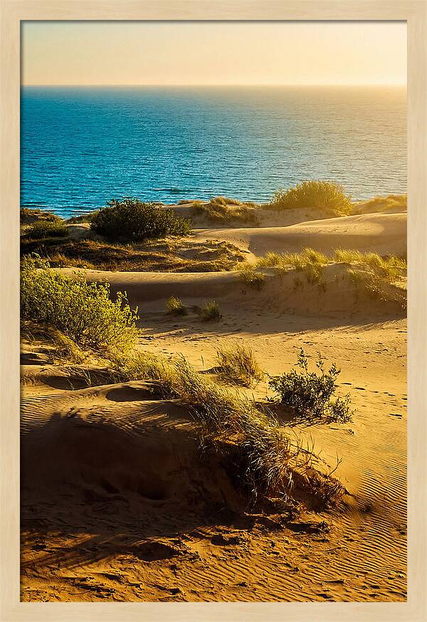 Curonian Spit Dunes At Sunset