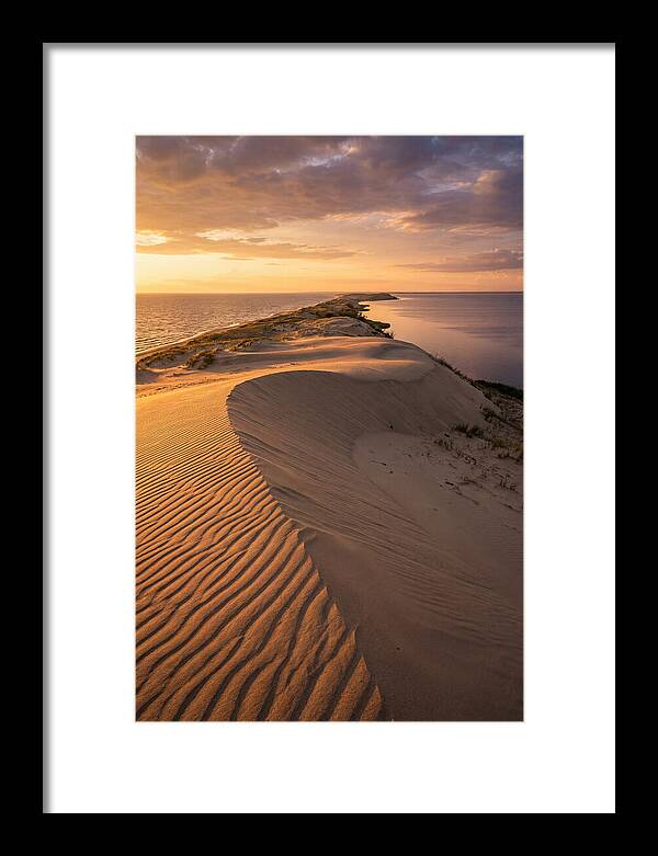 Curonian Spit Sand Dunes At Golden Hour