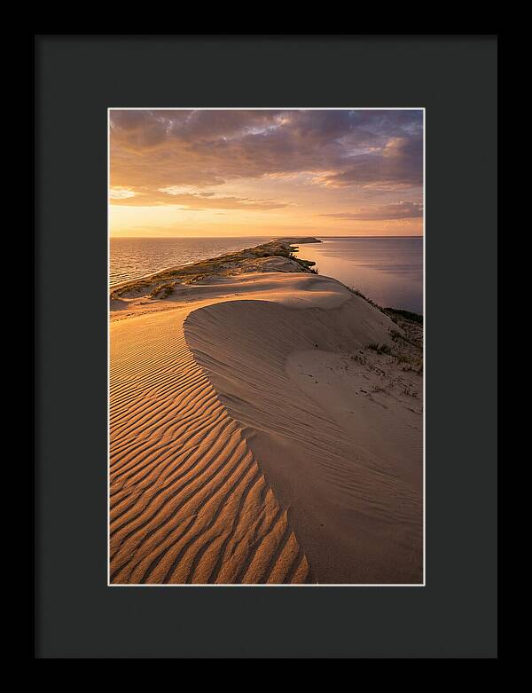 Curonian Spit Sand Dunes At Golden Hour
