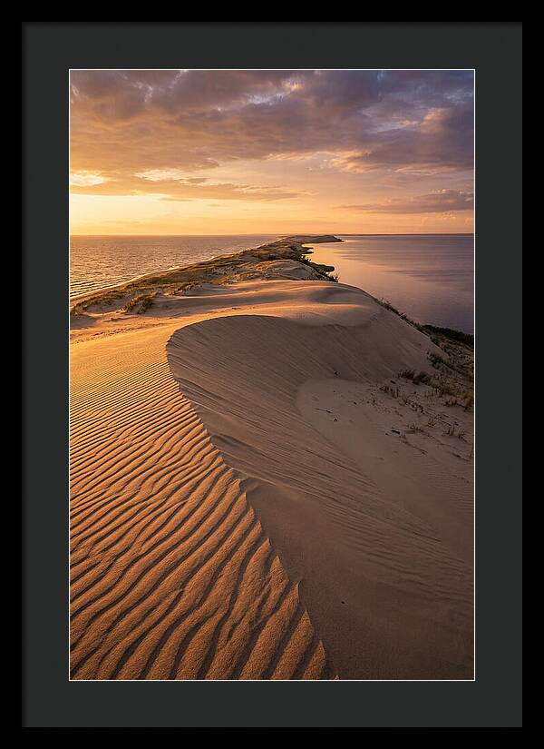 Curonian Spit Sand Dunes At Golden Hour