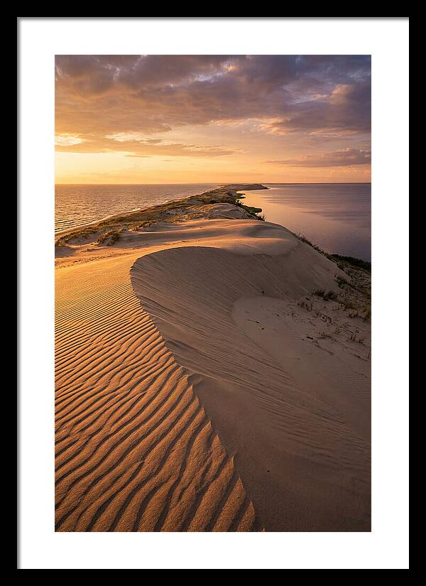 Curonian Spit Sand Dunes At Golden Hour