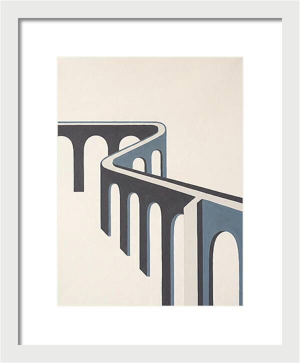 Curved Aqueduct In Minimalism