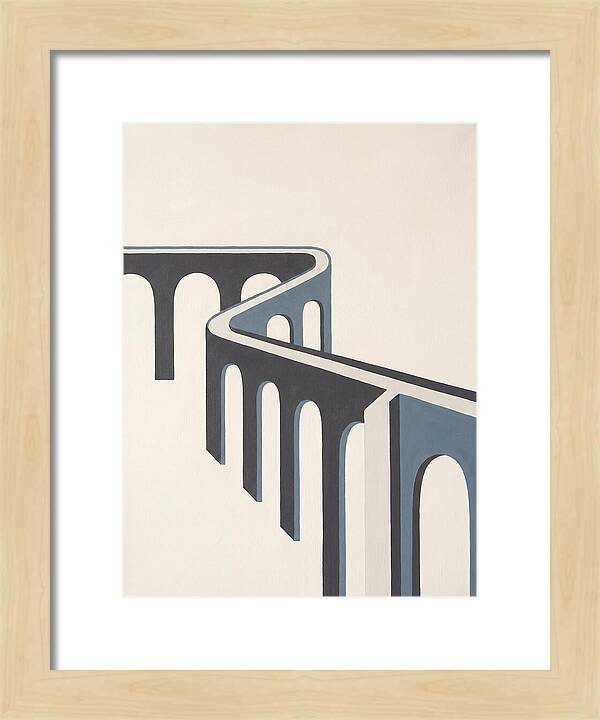 Curved Aqueduct In Minimalism