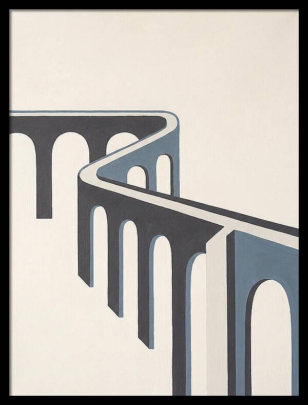 Curved Aqueduct In Minimalism