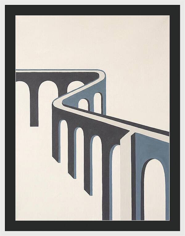 Curved Aqueduct In Minimalism