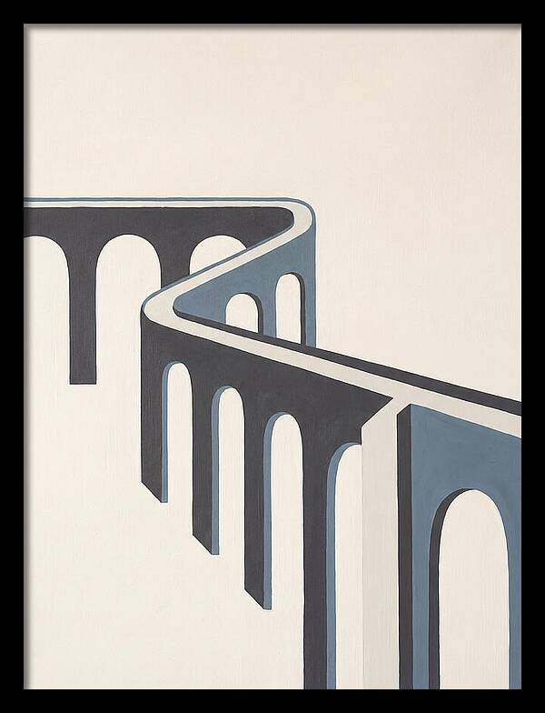 Curved Aqueduct In Minimalism