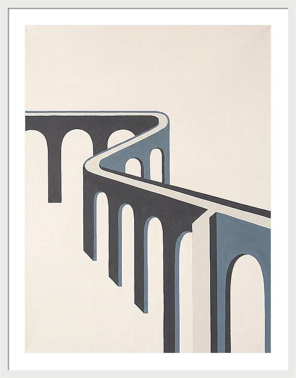 Curved Aqueduct In Minimalism
