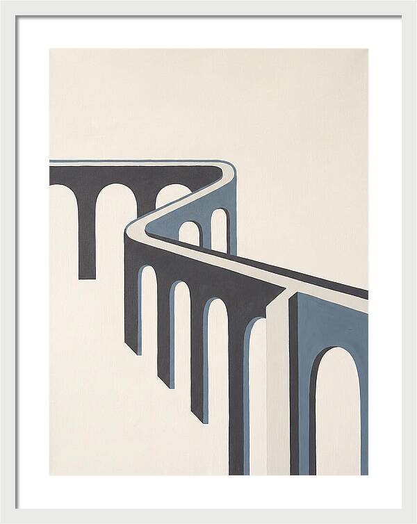 Curved Aqueduct In Minimalism