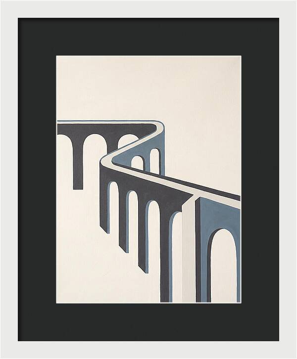 Curved Aqueduct In Minimalism