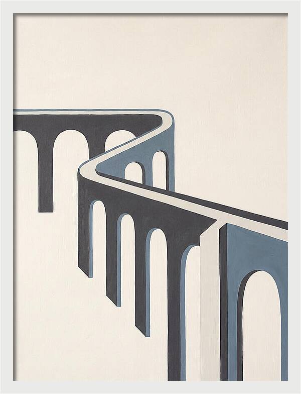 Curved Aqueduct In Minimalism