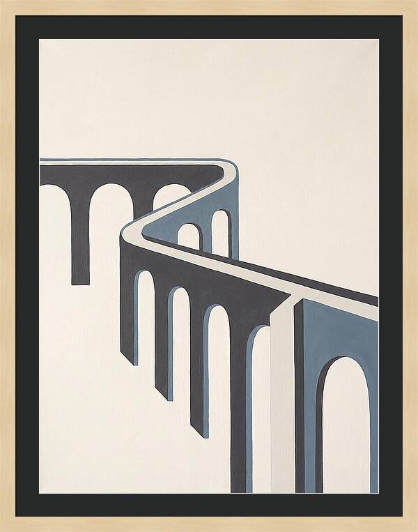 Curved Aqueduct In Minimalism