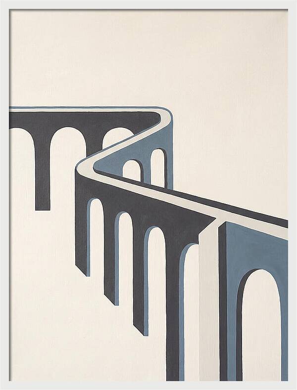 Curved Aqueduct In Minimalism